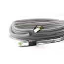 RJ45 (CAT 6A, 500 MHz) Patchkabel mit CAT 8.1 S/FTP Rohkabel, grau