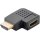 HDMI™-Winkeladapter 90° horizontal, 8K @ 60 Hz, vergoldet