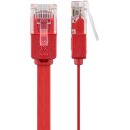 CAT 6 Flach-Patchkabel, U/UTP, rot