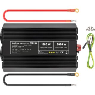 Kfz-Spannungswandler DC/AC (12 V - 230 V/1500 W)