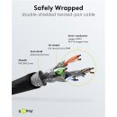 CAT 8.1 Patchkabel, S/FTP (PiMF), schwarz