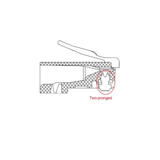 RJ45-Stecker, CAT 5e UTP ungeschirmt