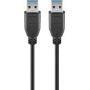 USB 3.0 SuperSpeed-Kabel, Schwarz