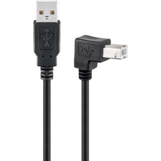 USB 2.0 Hi-Speed-Kabel 90°, schwarz