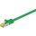 RJ45 Patchkabel CAT 6A S/FTP (PiMF), 500 MHz mit CAT 7 Rohkabel, grün