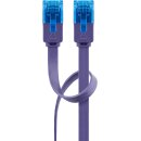 CAT 6A Flach-Patchkabel, U/UTP, violett