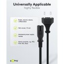 Anschlusskabel Eurostecker, 1,5 m, Schwarz