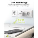 USB-C™ PD GaN Schnellladegerät Nano (65 W) weiß