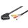 Adapterkabel, Scart zu Composite Audio Video, IN/OUT