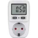 Digitales Energiekostenmessgerät / Stromzähler - weiß/grau IP20 Pb