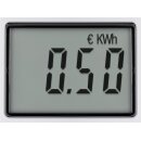 Digitales Energiekostenmessgerät / Stromzähler - weiß/grau IP20 Pb