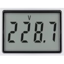 Digitales Energiekostenmessgerät / Stromzähler - weiß/grau IP20 Pb