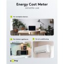 Digitales Energiekostenmessgerät / Stromzähler - weiß/grau IP20 Pb