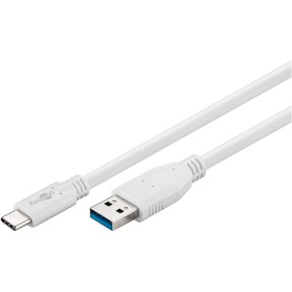 USB-C™ auf USB A 3.0 Kabel, weiß