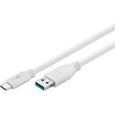 USB-C™ auf USB A 3.0 Kabel, weiß