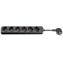 Steckdosenleiste 6-fach, 1,5 m, schwarz