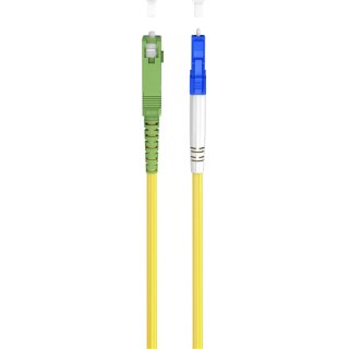 Glasfaserkabel (FTTH), Singlemode (OS2) Yellow, (Simplex), 0,5 m