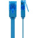 CAT 6A Flach-Patchkabel, U/UTP, blau