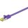 RJ45 Patchkabel CAT 6A S/FTP (PiMF), 500 MHz mit CAT 7 Rohkabel, violett