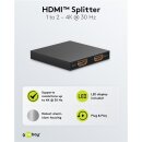 HDMI™-Splitter 1 auf 2 (4K @ 30 Hz)