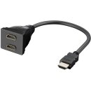 HDMI™-Kabeladapter, vergoldet