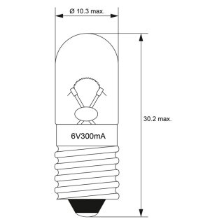Röhrenlampe, 1,8 W