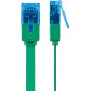CAT 6A Flach-Patchkabel, U/UTP, grün