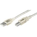 USB 2.0 Hi-Speed-Kabel, transparent