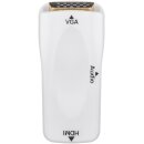 Kompakter HDMI™/VGA-Adapter inkl. Audio, vergoldet