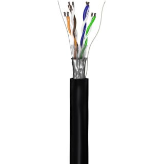 CAT 5e Outdoor Netzwerkkabel, F/UTP, schwarz