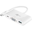 USB-C™ Multiport-Adapter auf USB-A (USB 3.0), VGA, USB-C™ (PD), weiß