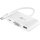USB-C™ Multiport-Adapter auf USB-A (USB 3.0), VGA, USB-C™ (PD), weiß
