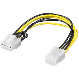 PC Grafikkarten Stromkabel/Stromadapter, PCI-E/PCI Express, 6 Pin zu 8 Pin