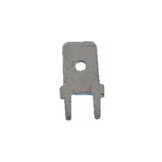 Keystone - 1287 - 6.35mm Vertical Terminal - 10er Pack - 0,250" (6,35mm) Schnellanschluss Stecker Lötverbindung Steckverbinder Nicht isoliert