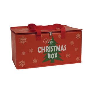 Aufbewahrungsbox für Weihnachtszubehör - 50 X 30 cm - rot