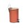 Treteimer - 3 l - Terracotta Metall - Bambusdeckel