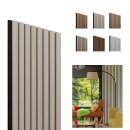 Akustikwandpanel Esche-Schwarz, 1250 x 300mm, 8 Lamellen...
