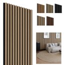 Akustik Wandpanel Eiche-Schwarz, 1250 x 300mm, 11...