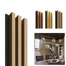 Akustik Wandpanel Eiche-Schwarz, 1250 x 131mm, 3 Lamellen...