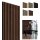 Akustik Wandpanel Walnuss-Schwarz, 1250 x 300mm, 11 Lamellen 10 x 20mm, Filz 8mm (4Stk)