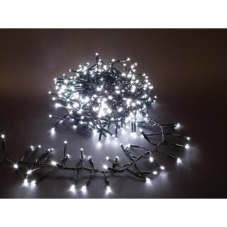 Mini Playlight Feuerwerkskörper LED - 5,6 m - 480 weiße Lampen - grüner Draht - 24 V