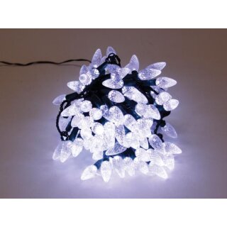 Strawberry Light LED - 12 m - 120 weiße Lampen - grünes Kabel - 24 V