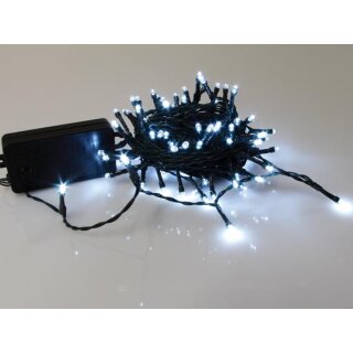 Smart Light LED - 10 m - 100 weiße Lampen - grünes Kabel - Modulator - Batterien nicht mitgeliefürt