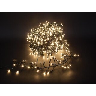 Spinlight LED - 12 m - 1020 warmweiße Lampen - schwarzes Kabel - Modulator - 31V