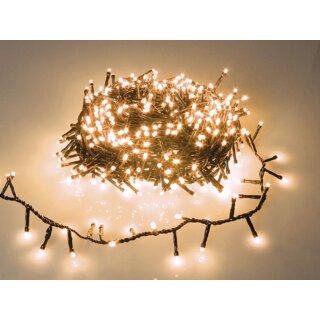 Straightlight LED - 16 m - 750 weiße Arizona-Lampen - grünes Kabel