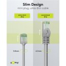 Ultraflexibles CAT 8.1 Patchkabel, slim, U/FTP, grau