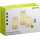 3er-Set LED-Echtwachskerzen, weiß
