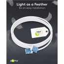 Ultraflexibles CAT 6A Patchkabel, slim, U/UTP, weiß