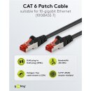 CAT 6 Patchkabel, S/FTP (PiMF), 5 m, schwarz, 5er-Set
