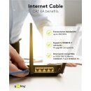 CAT 6A Patchkabel, S/FTP (PiMF), 3 m, grün, 10er-Set